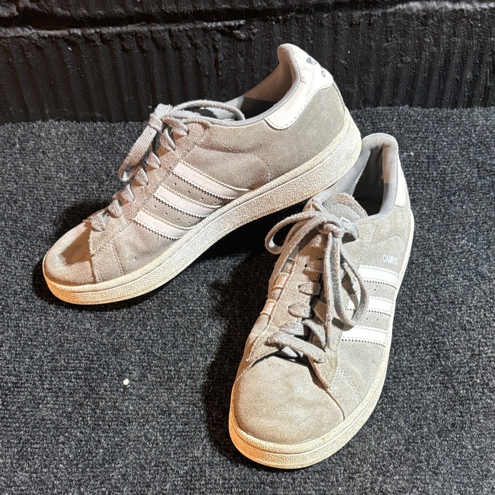 Adidas Men's Gray Suede Campus